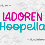 Ladoren Hoopella Font Poster 1