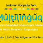 Ladoren Hoopella Font Poster 4