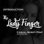 Lady Finger Font Poster 1