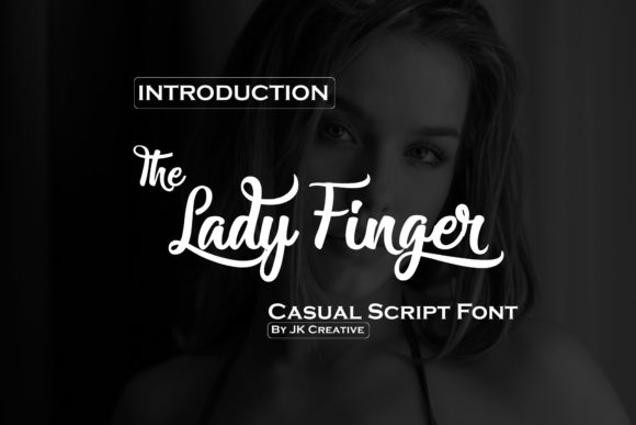 Lady Finger Font Poster 1