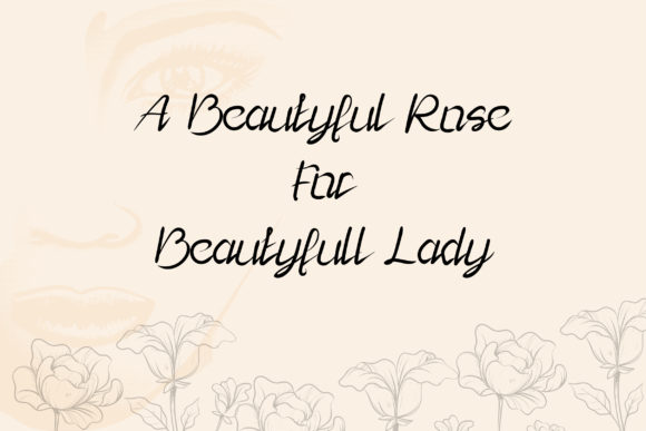 Lady Rose Font Poster 4