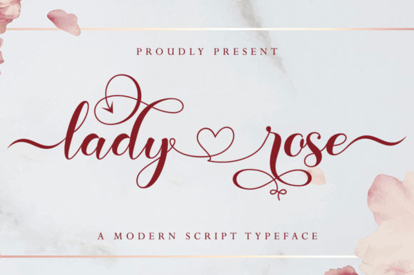 Lady Rose Font Poster 1