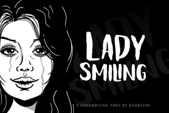 Lady Smiling Font Poster 1