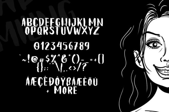 Lady Smiling Font Poster 6
