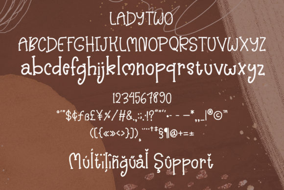 Lady Two Font Poster 10