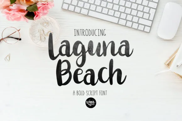 Laguna Beach Font Poster 1