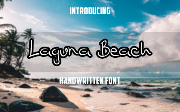 Laguna Beach Font Poster 1