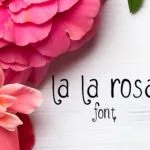 LaLaRosa Font Poster 1