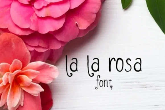 LaLaRosa Font LaLaRosa Font Poster 1
