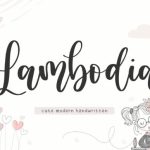 Lambodia Font Poster 1