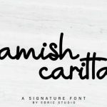 Lamish Caritta Font Poster 1
