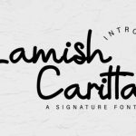 Lamish Caritta Font Poster 2