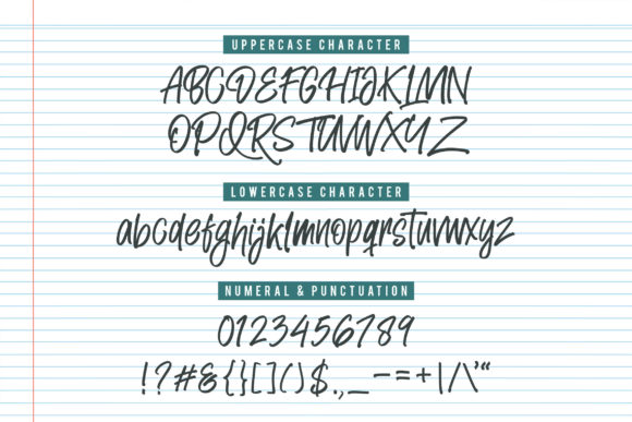 Landy Notes Font Poster 4