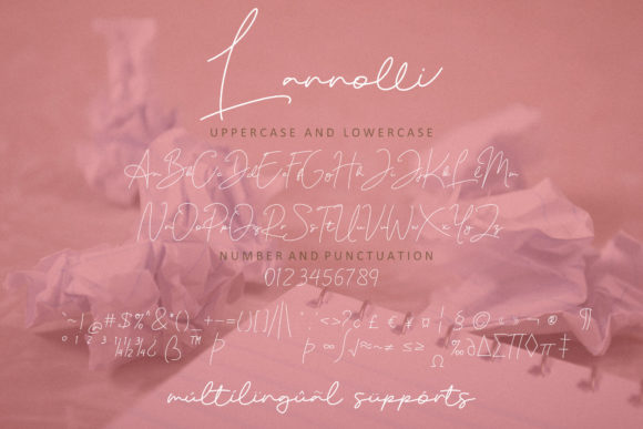 Lannolli Font Poster 8