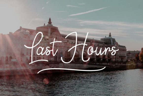 Last Hours Font Poster 1