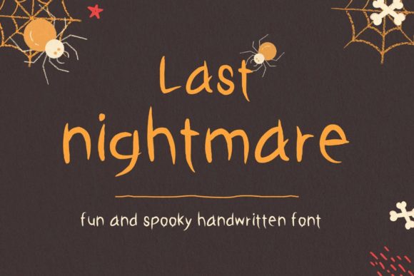Last Nightmare Font Poster 1