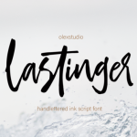 Lastinger Font Poster 1