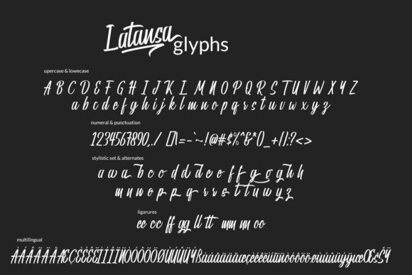 Latansa Font Poster 2