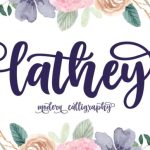 Lathey Font Poster 1