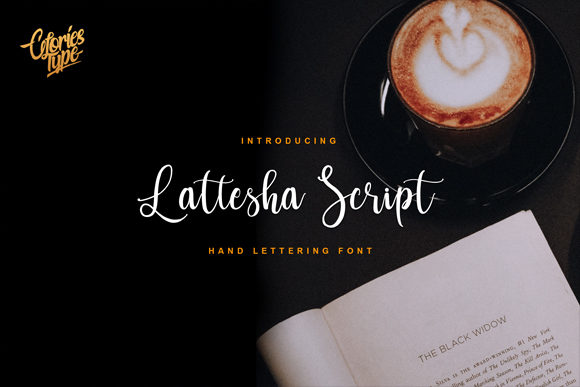 Lattesha Script Font Poster 1