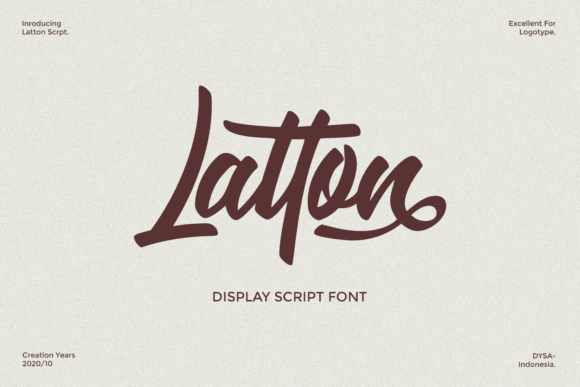 Latton Font Poster 1