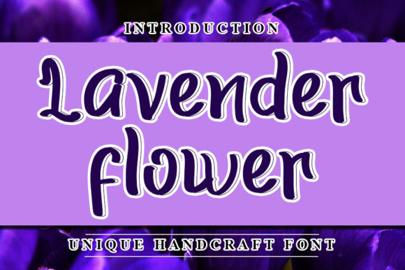 Lavender Flower Font Poster 1