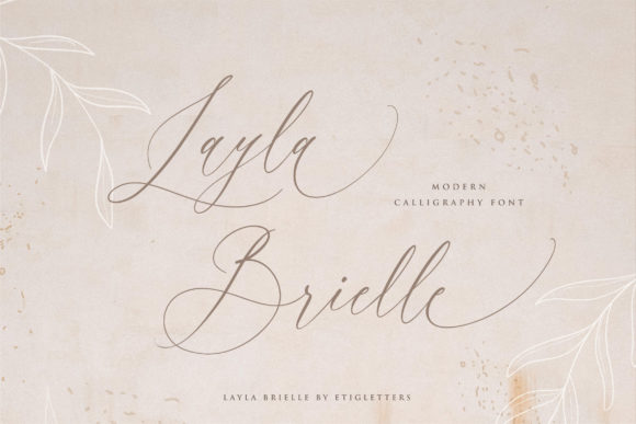 Layla Brielle Font Poster 1