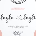 Layla Layli Font Poster 1
