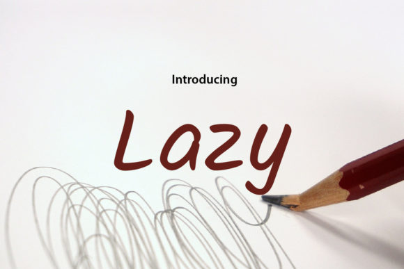 Lazy Font Poster 1