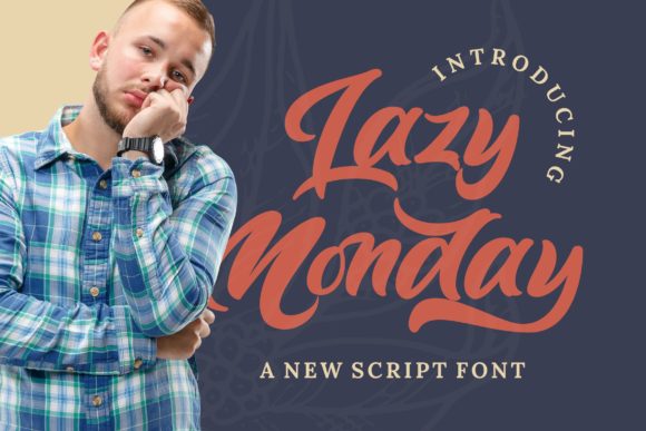 Lazy Monday Font Poster 1