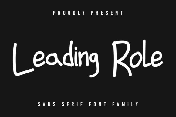 Leading Role Font Poster 1