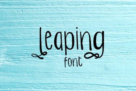 Leaping Font Poster 1