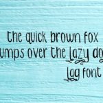 Leaping Font Poster 2