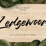 Ledgewood Font Poster 1