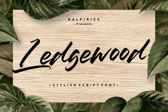 Ledgewood Font Poster 1