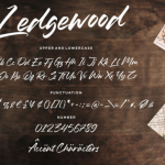 Ledgewood Font Poster 7