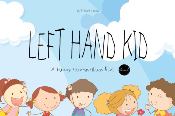 Left Hand Kid Font Poster 1