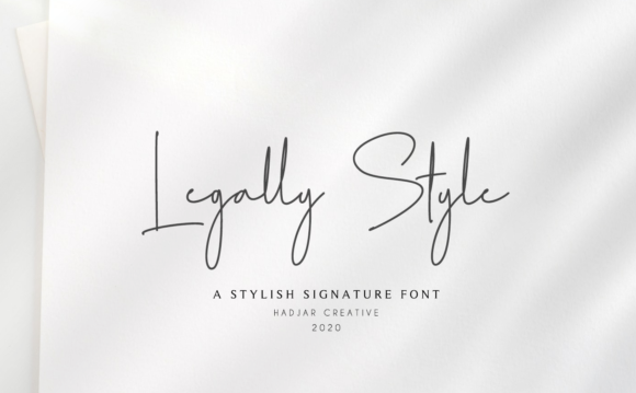 Legally Style Font Poster 1