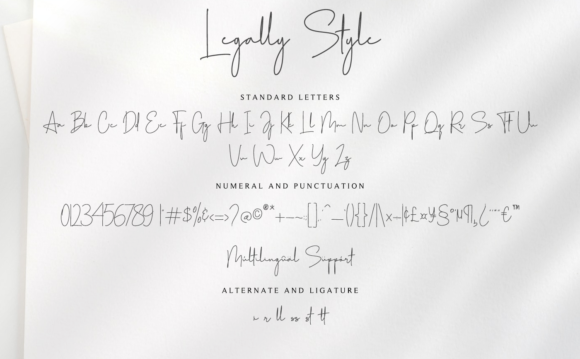 Legally Style Font Poster 15