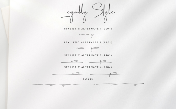 Legally Style Font Poster 16