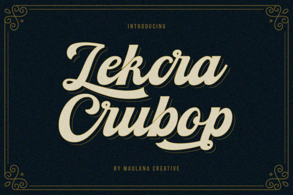 Lekcra Crubop Font Poster 1