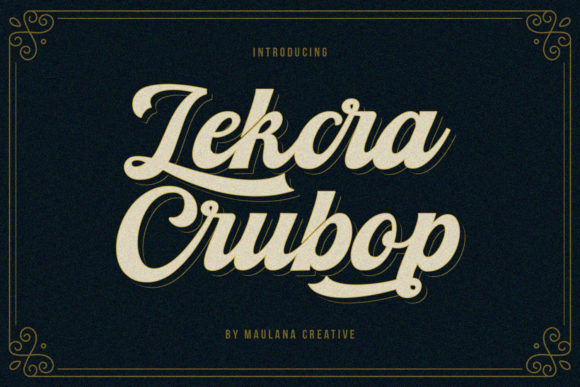 Lekcra Crubop Font