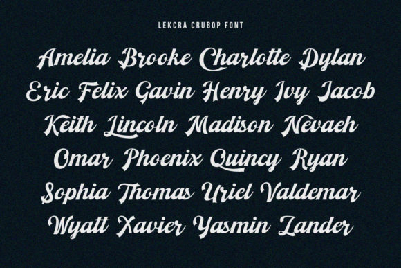 Lekcra Crubop Font Poster 6