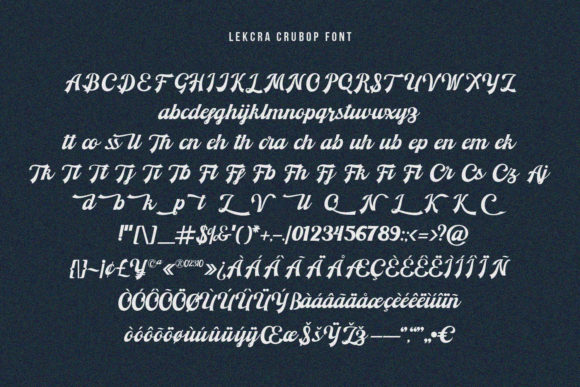 Lekcra Crubop Font Poster 7