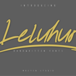 Leluhur Bold Font Poster 1