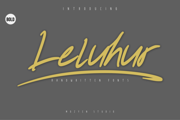 Leluhur Bold Font Poster 1