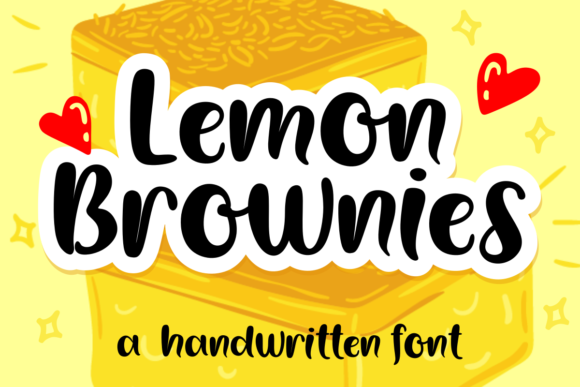 Lemon Brownies Font Poster 1