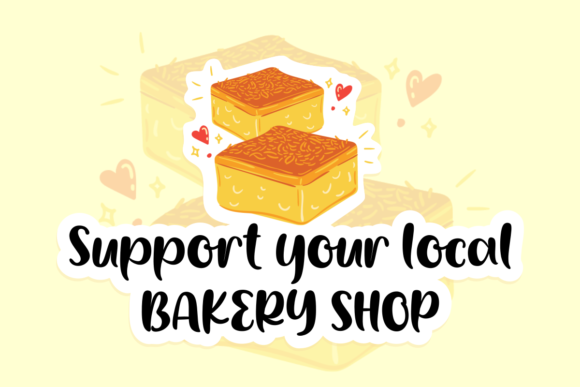 Lemon Brownies Font Poster 3