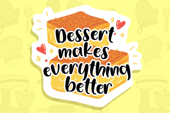 Lemon Brownies Font Poster 4