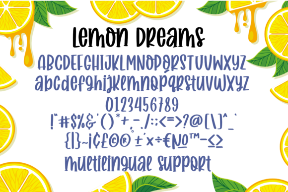 Lemon Dreams Font Poster 5